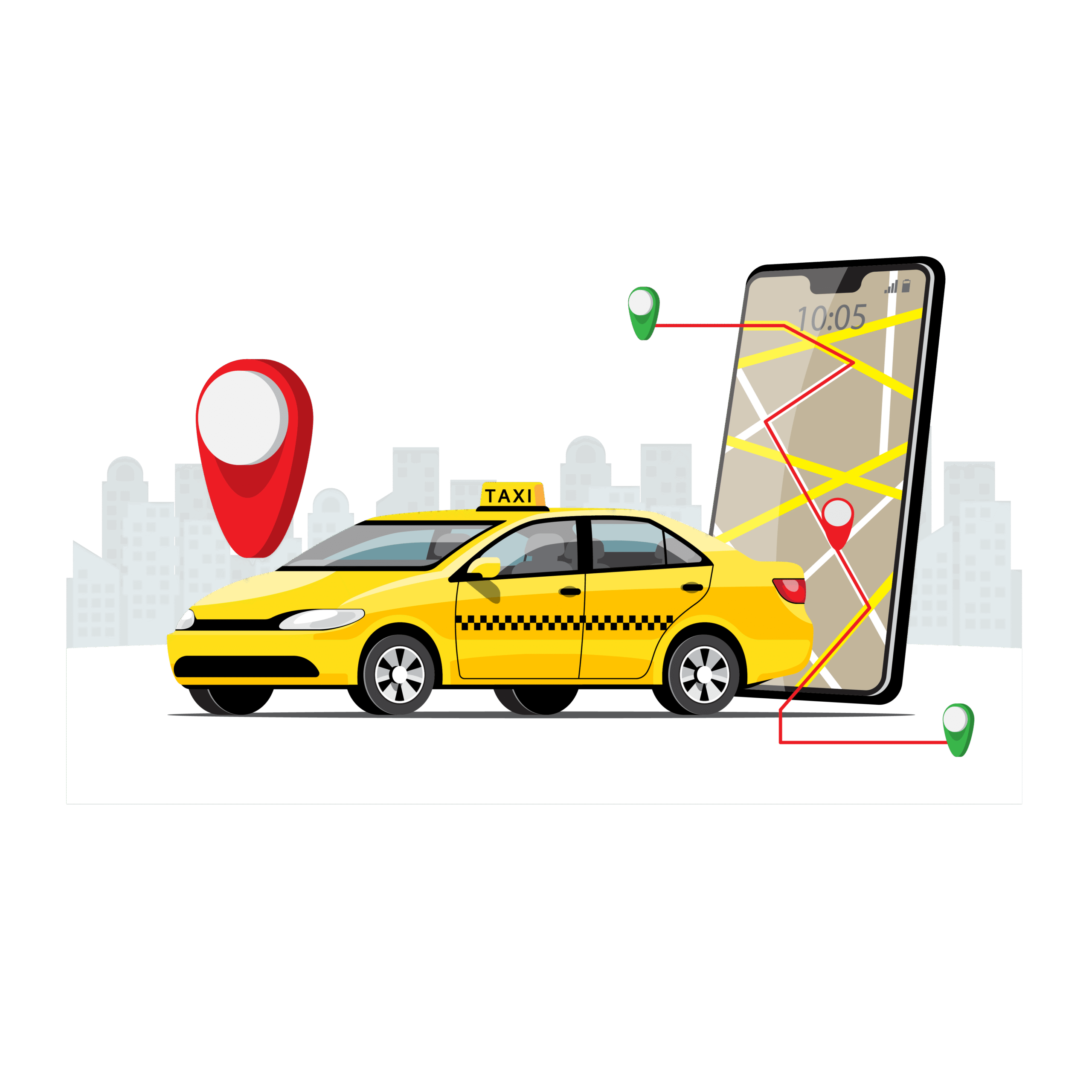 delivery taxi service with smartphone 2 scaled
